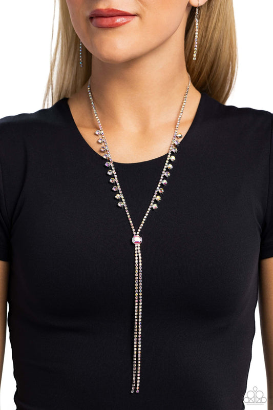 Synchronized SHIMMER - Multi Paparazzi Necklace $5 Jewelry with Janet Morgan Necklaces