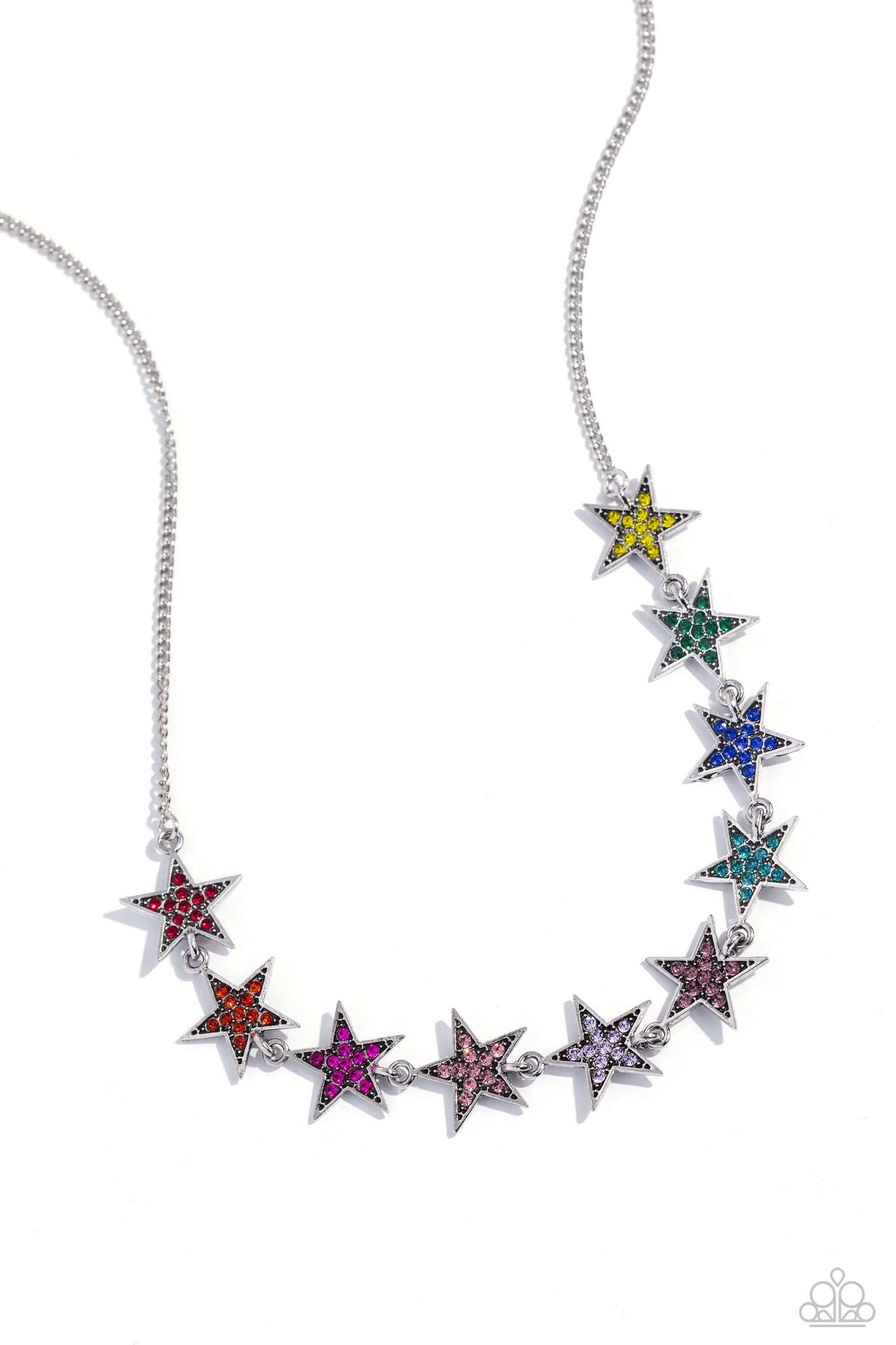 Star Quality Sensation - Multi Paparazzi Necklace $5 Jewelry with Janet Morgan Necklaces