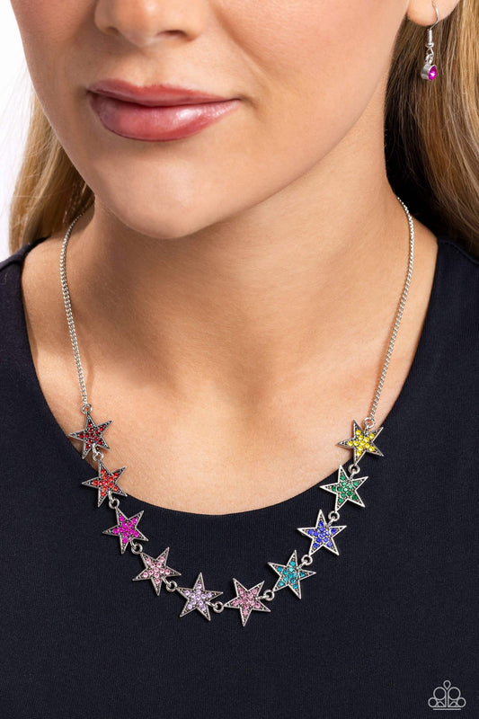 Star Quality Sensation - Multi Paparazzi Necklace $5 Jewelry with Janet Morgan Necklaces