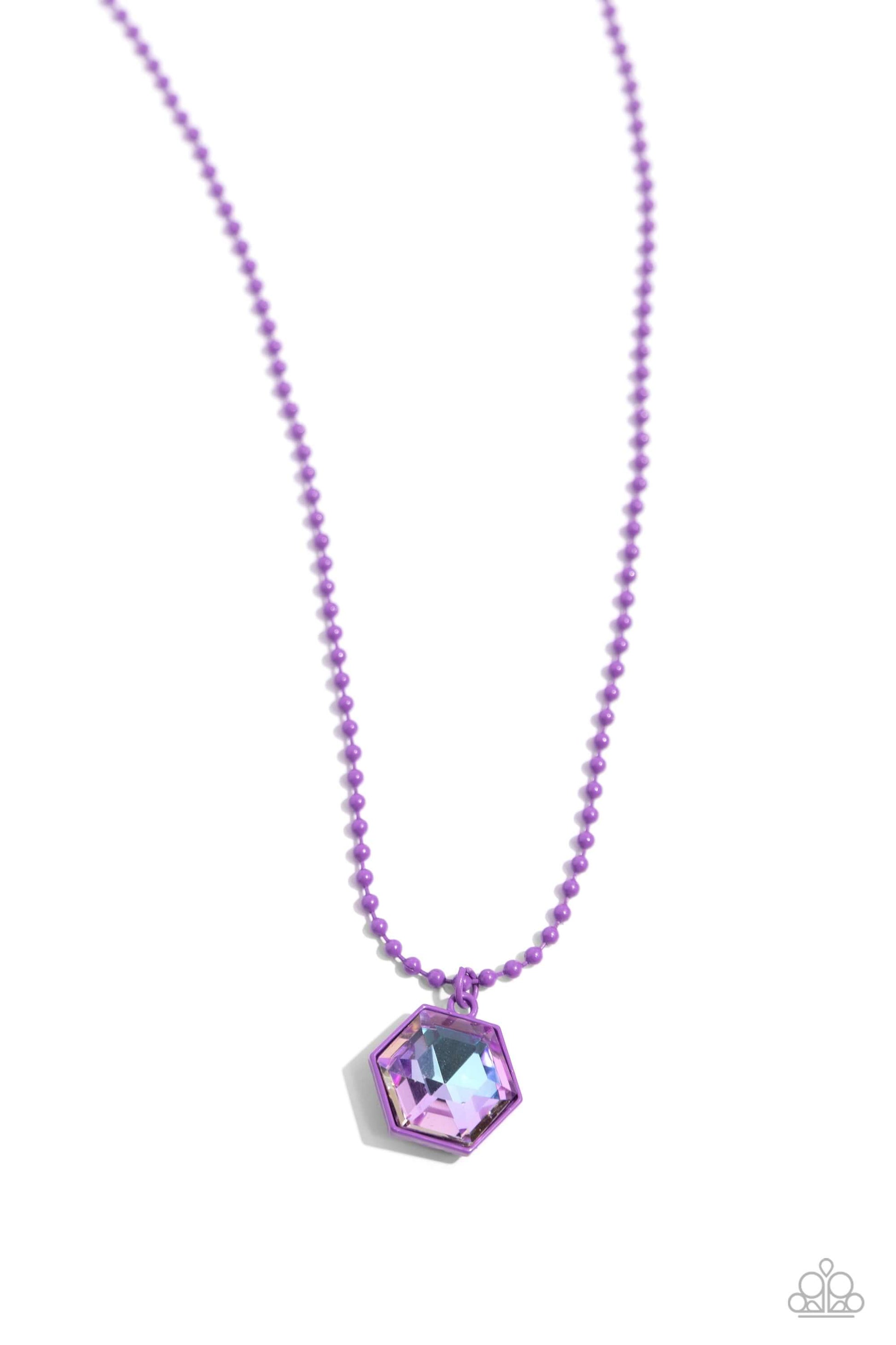 Sprinkle of Simplicity - Purple Paparazzi Necklace $5 Jewelry with Janet Morgan Necklaces