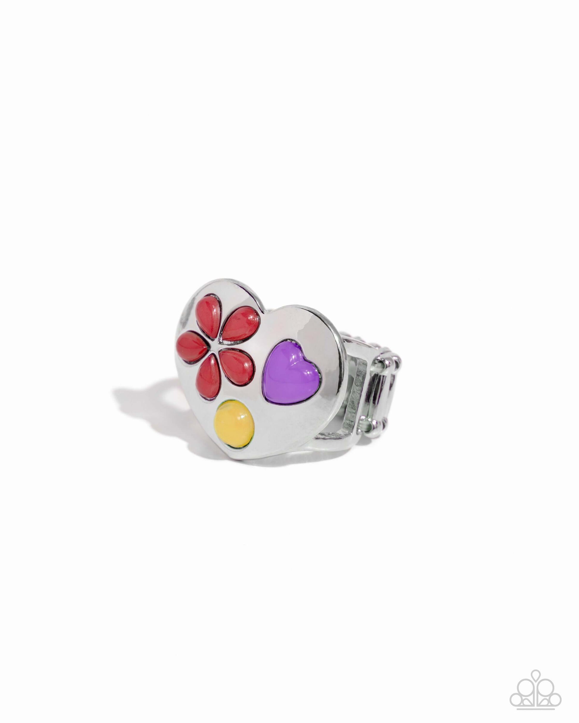 Spirited Shapes - Red Paparazzi Ring $5 Jewelry with Janet Morgan rings
