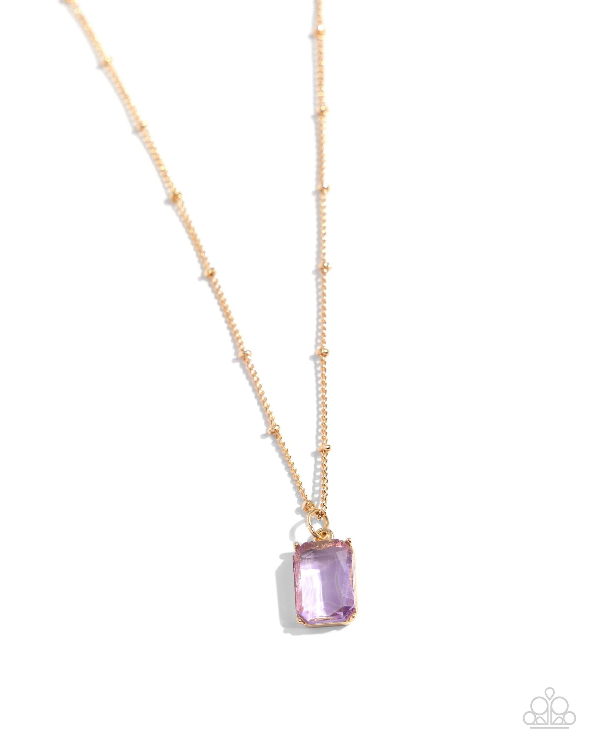 Suave Simplicity - Purple Paparazzi Necklace $5 Jewelry with Janet Morgan Necklaces