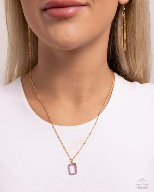 Suave Simplicity - Purple Paparazzi Necklace $5 Jewelry with Janet Morgan Necklaces